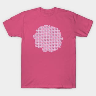 Daisy Floral Pattern Pink T-Shirt